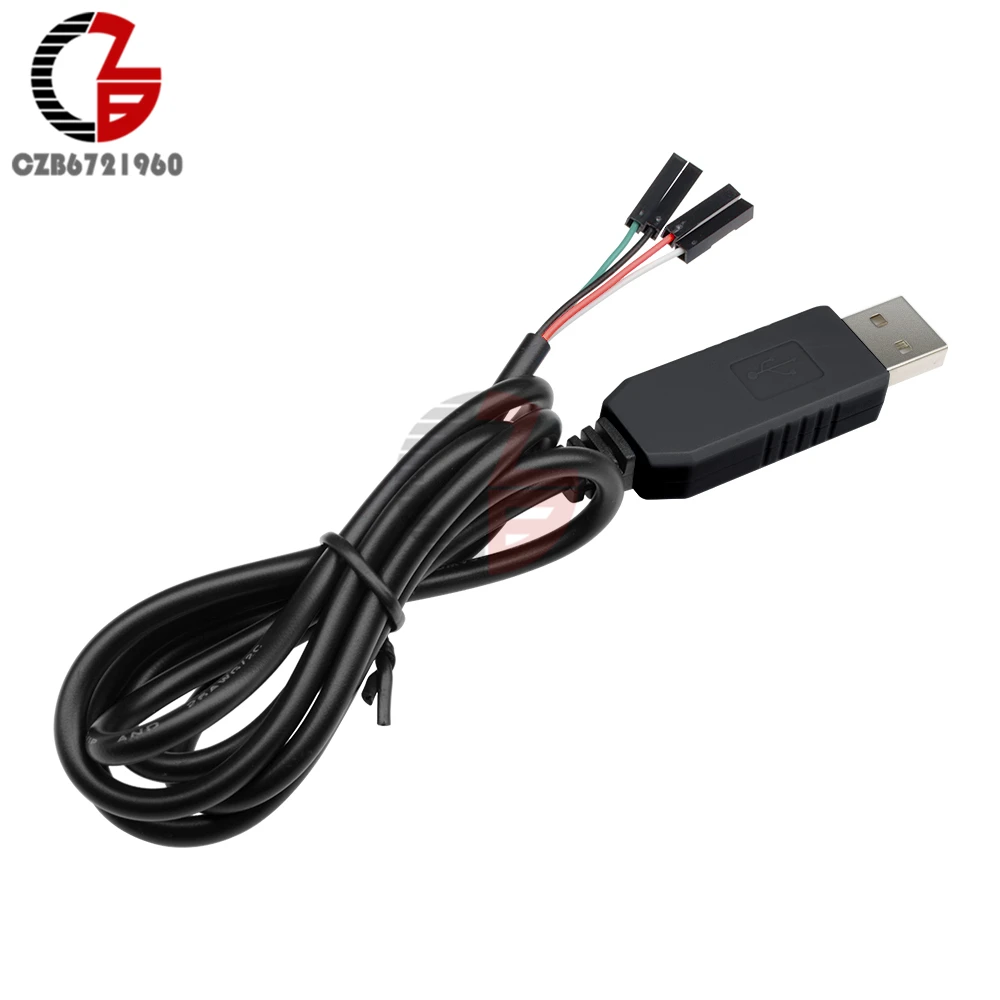 PL2303 PL2303HX USB к UART TTL кабель Модуль 4 Pin RS232 конвертер 1 м метр 100 см|Соединители| |