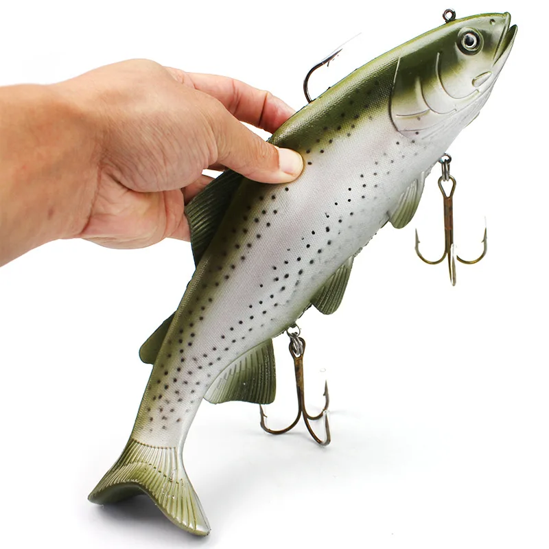 

30cm/400g Deep Sea Fishing Big Fish Artificial Lure 20cm/135g Ocean Boat Catch Grey Dot Soft Bait
