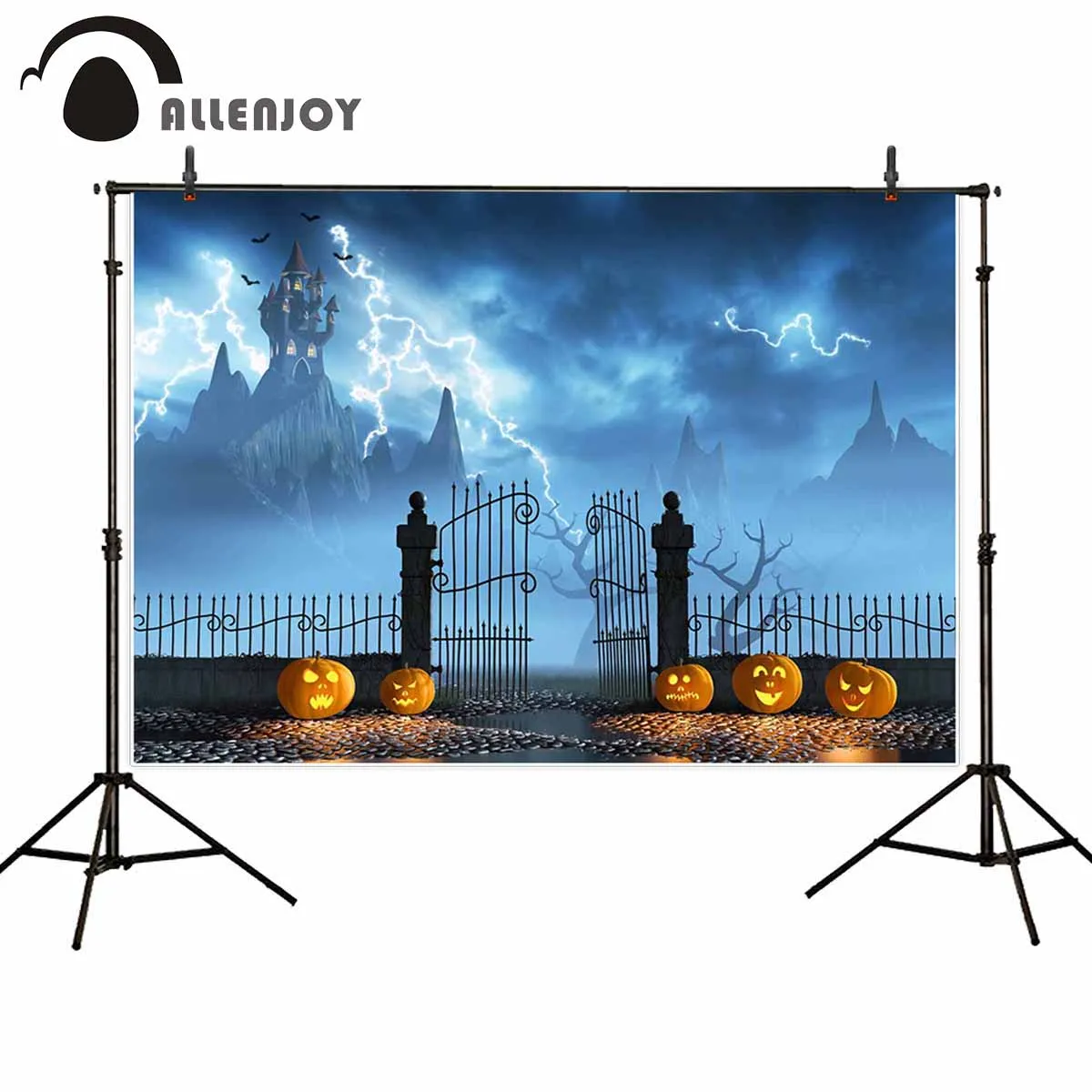 Allenjoy фоны для фотографии студийная Тыква фонарь охранник открытые ворота