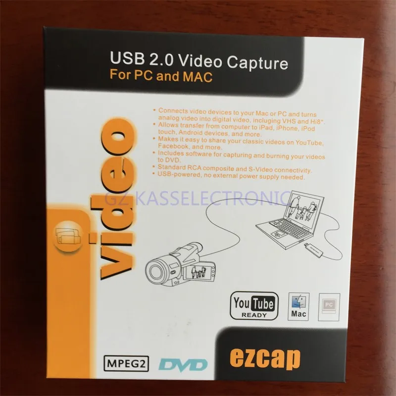 Новинка 2017 vhs рекордер захват видео источника из VHS V8 Hi8 для windows10 mac с