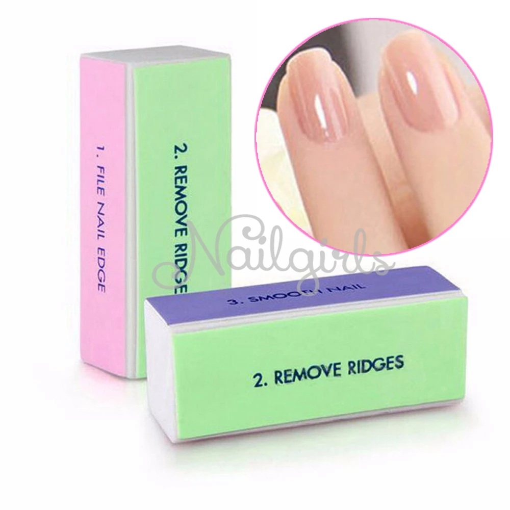 5 шт. 4 способа Nail Art Инструменты ногтей буфера файл Блок Маникюр шлифовальная