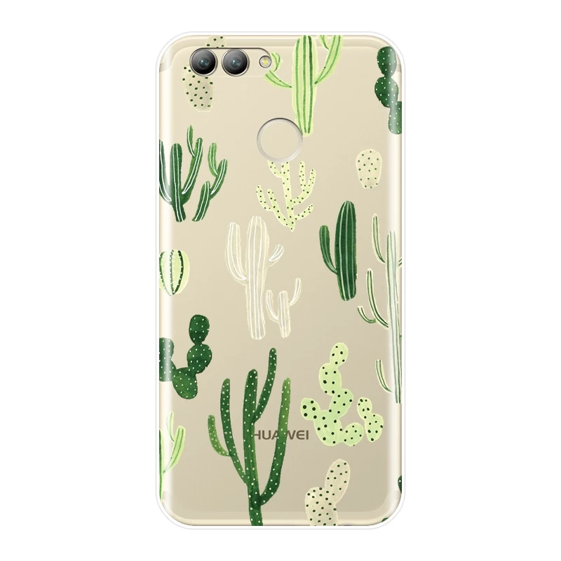 ТПУ задняя крышка для Huawei Nova 2i 3 3I 3E 2 Lite Plus кактус Флора силиконовый мягкий чехол