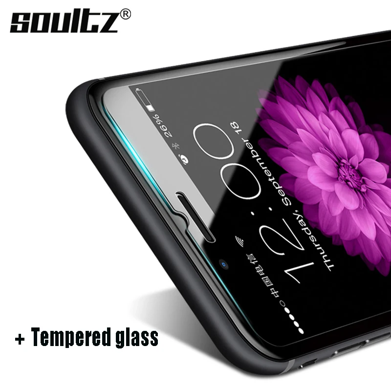 Твердое закаленное стекло Soultz для iPhone 7 plus защита экрана с покрытием прозрачное