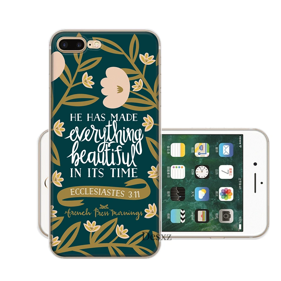 Phone Case Cover Bible Verses For iPhone 11 Pro 5 5s SE 6 6s 7 8 Plus X XS XR Max Hard Pc Shell | Мобильные телефоны и