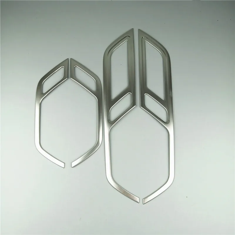doorknob frame Автомобильный Стайлинг дверные ручки декоративная рамка Крышка отделка наклейка для Audi A6 C8 аксессуары для интерьера дверные ручки полосы - Название цвета: doorknob frame
