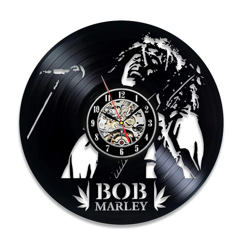 3 Bob Marley 3D настенные часы современный дизайн для гостиной классический винтажный виниловый рекорд часы настенные часы искусство украшение дома 12 дюймов - Цвет: 3