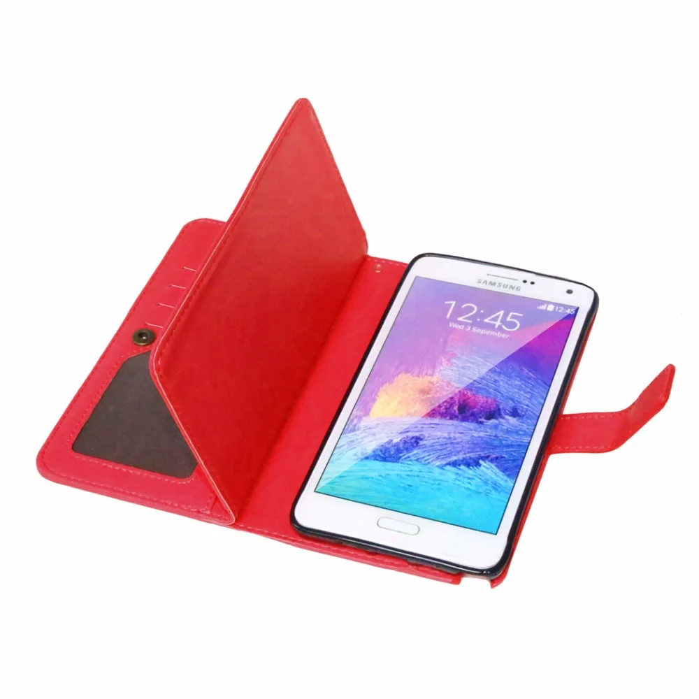 DOHKO Luxury Leather Wallet Case Slim Back Cover with Stand Function &amp Card Holder for Samsung Galaxy Note 5+Stylus Pen | Мобильные