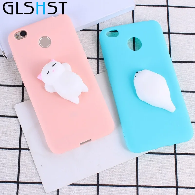 Cases For Xiaomi Redmi 4X Note 4 4A 4pro 3D Claw Funny Squeeze Squishy Elastic Marshmallow Soft Silicon Phone Case |