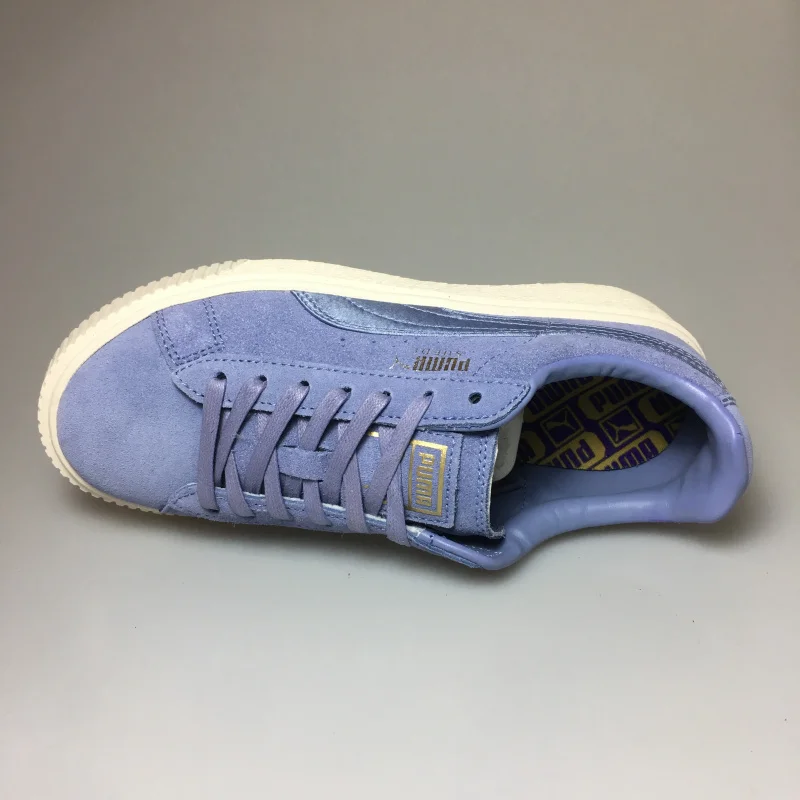 PUMA FENTY Suede Cleated Creeper Women's First Generation Rihanna Classic Basket Tone Simple Badminton Shoes | Спорт и