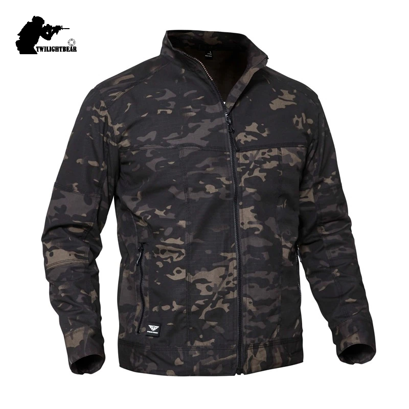 Military Camouflage Men's Tactical Jacket Coat Intelligence Combat Jacket Men Clothing Casual Jackets 3XL AFPLY19