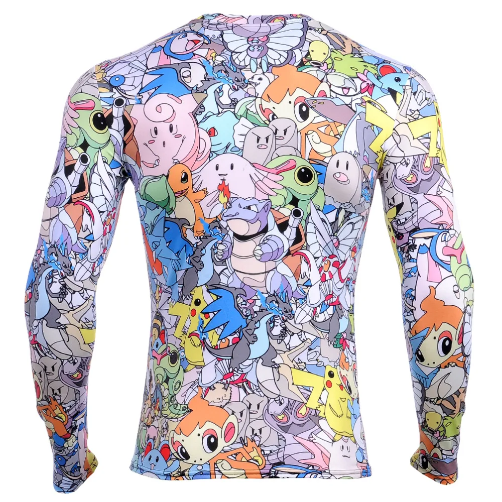 New Unisex t shirt Funny Fartoon Pikachu Men's Christmas shirts Casual Tee Shirts Men Tops Tees Hip Hop Plus size | Мужская одежда