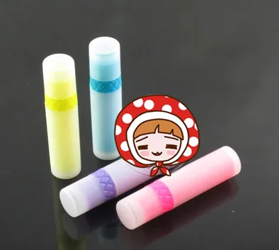 2017 New 500pcs Empty Candy color lipstick tubes Plastic colorful lip balm 3g tube | Красота и здоровье