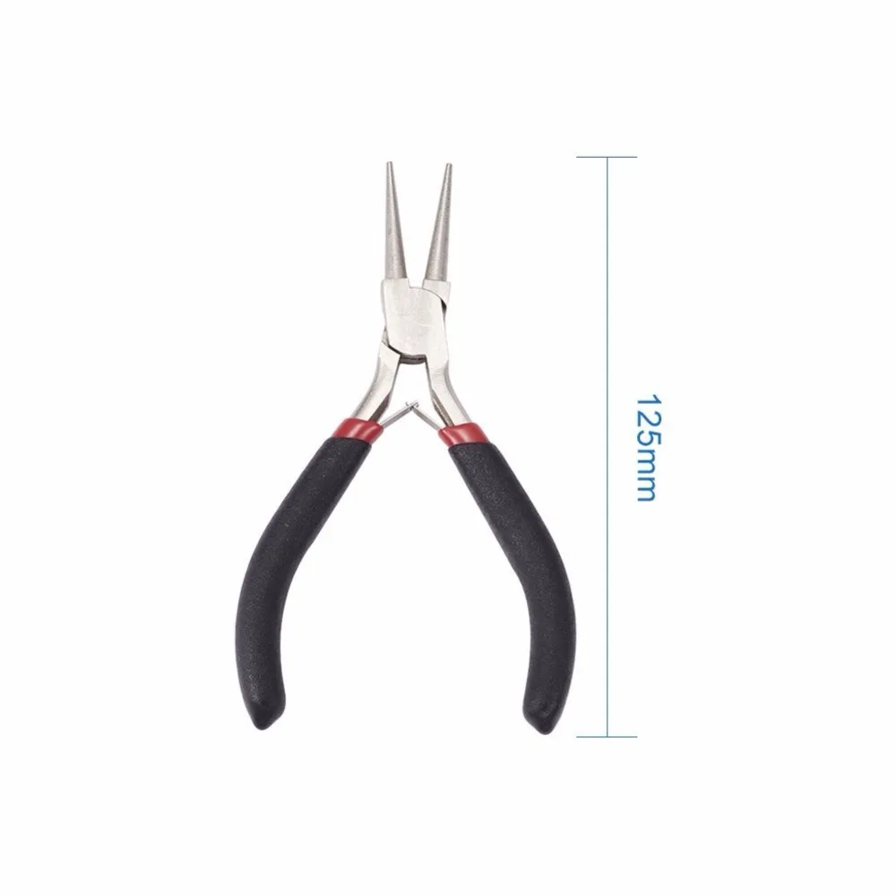 1pcs 5&quot Steel Jewelry Plier Round Nose Pliers Platinum Carbon-Hardened Rolling Wires Tools | Украшения и аксессуары