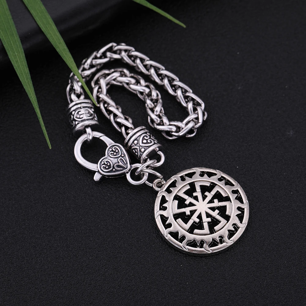 Skyrim Paganism славянский кулон браслет Solstice Wheel Солнечный символ солнца талисман