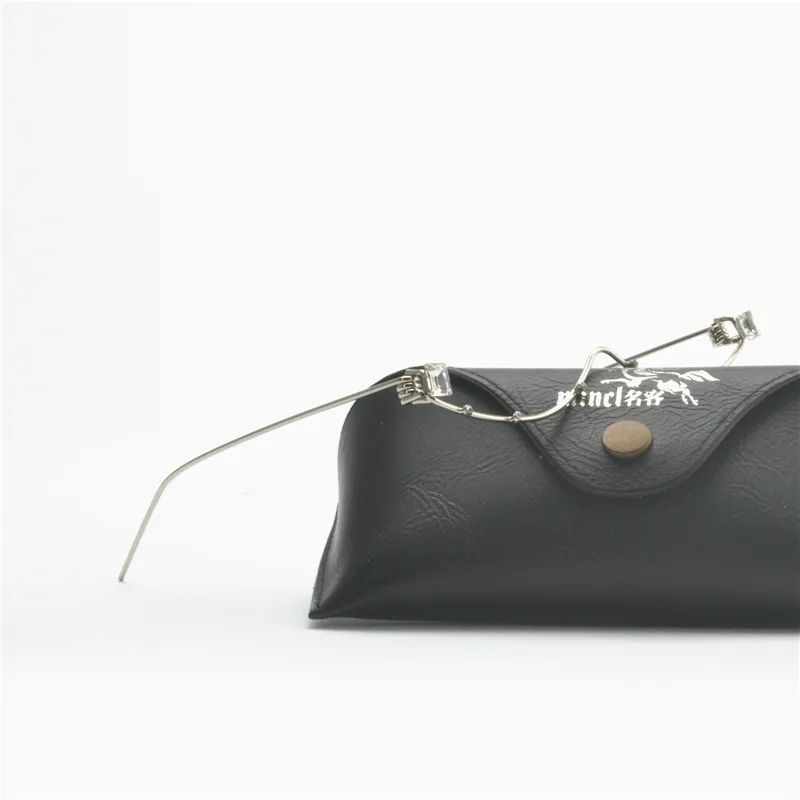 Уникальная оправа для очков без линз стильные полуоправы модные очки с подвеской