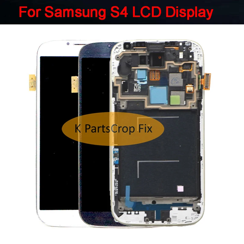 I337 i9505 i9500 i545 m919 E003S ЖК дисплей для Samsung S4 экран дигитайзер с рамкой сборка AMOLED белый