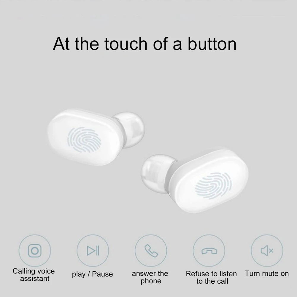 Оригинальные Xiaomi Airdots Молодежные Bluetooth наушники TWS 5,0 Стерео тяжелый бас громкой связи мини bluetooth-гарнитура с микрофоном