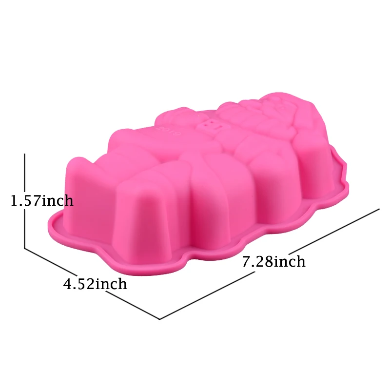 FILBAKE 3D DIY силиконовая Санта Клаус форма для торта в форме сердца мыло кекса