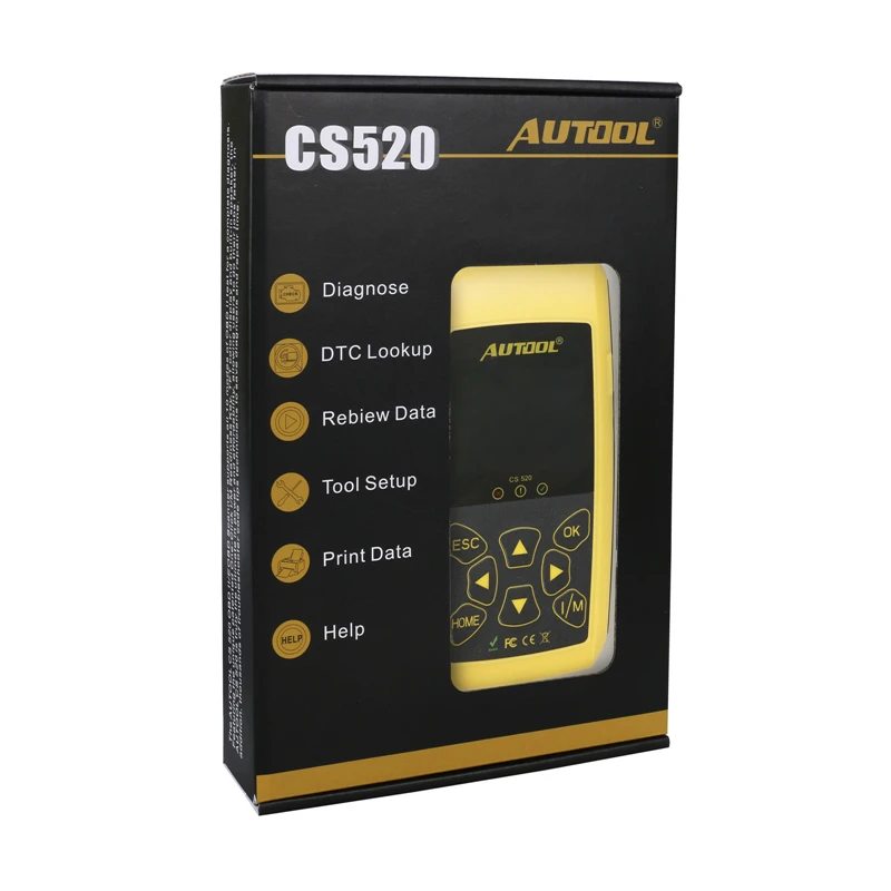 Tlxc CS520 OBD2 EOBD (система бортовой диагностики CAN BUS считыватель кода данных в режиме