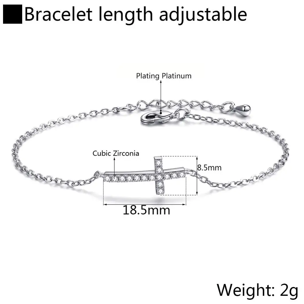 DEELANAdjustable Модный Крест Браслеты из нержавеющей стали для женщин ювелирное
