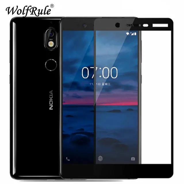 2 шт. для стекла Nokia 7 Plus Защитная пленка экрана закаленное стекло полное покрытие