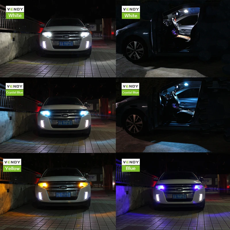 VENDY 2 шт. Автомобильные светодиодные огни W5W T10 194 2825 168 Авто 12V лампы ширина парковки