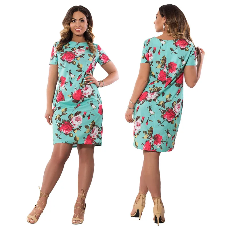 ECOBROS большой размеры 6XL Мода 2019 г. жира мм женское кружевное платье Лепесток
