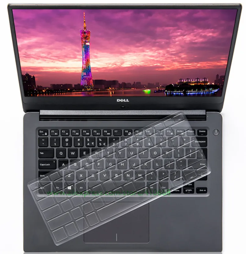 Ультра прозрачная клавиатура из ТПУ чехол для 2018 Dell Inspiron 13 5000 3 дюймов i5378 5379 и 7368