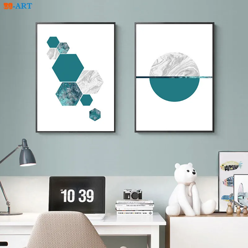 Геометрические постеры и принты пастельные настенные художественные