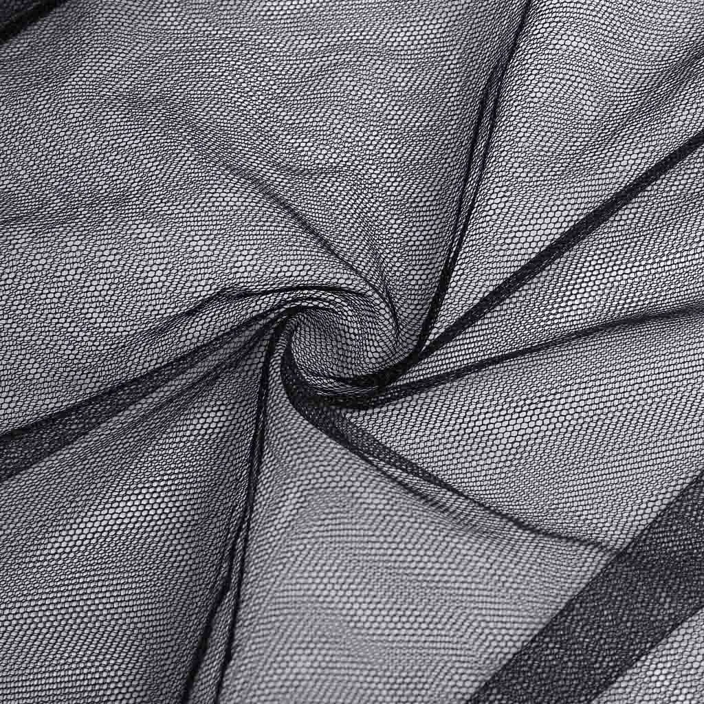 Модное женское платье однотонное сексуальное с o-образным вырезом Сетчатое