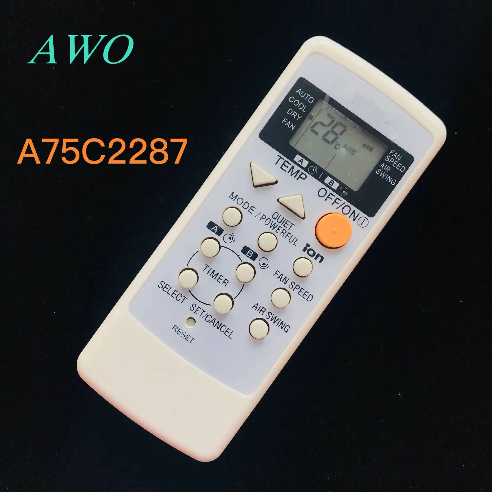 AWO Новый A75C2287 кондиционер пульт дистанционного управления для panasonic National кондиционер контроллер A75C2458 A75C2450 A75C2308