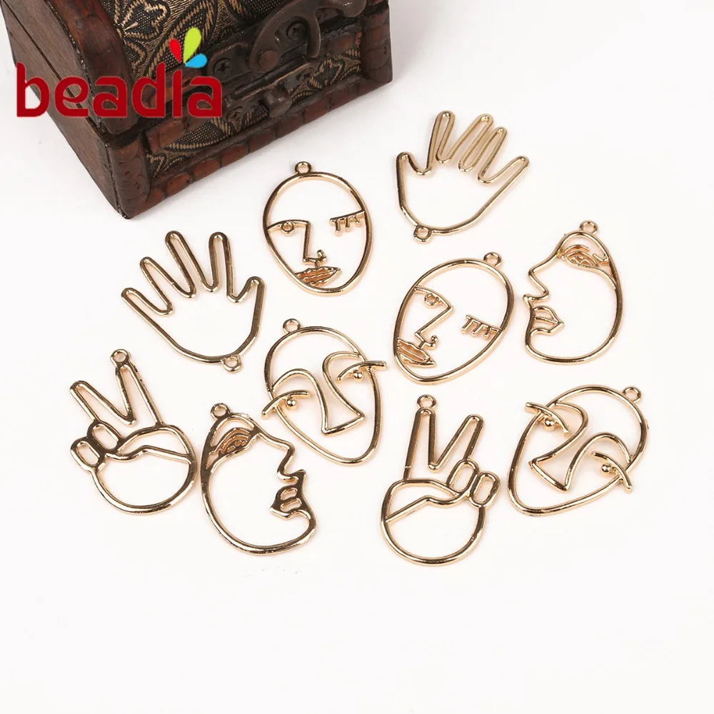 Заводская цена 4 шт. Очаровательная металлическая подвеска KC с изображением