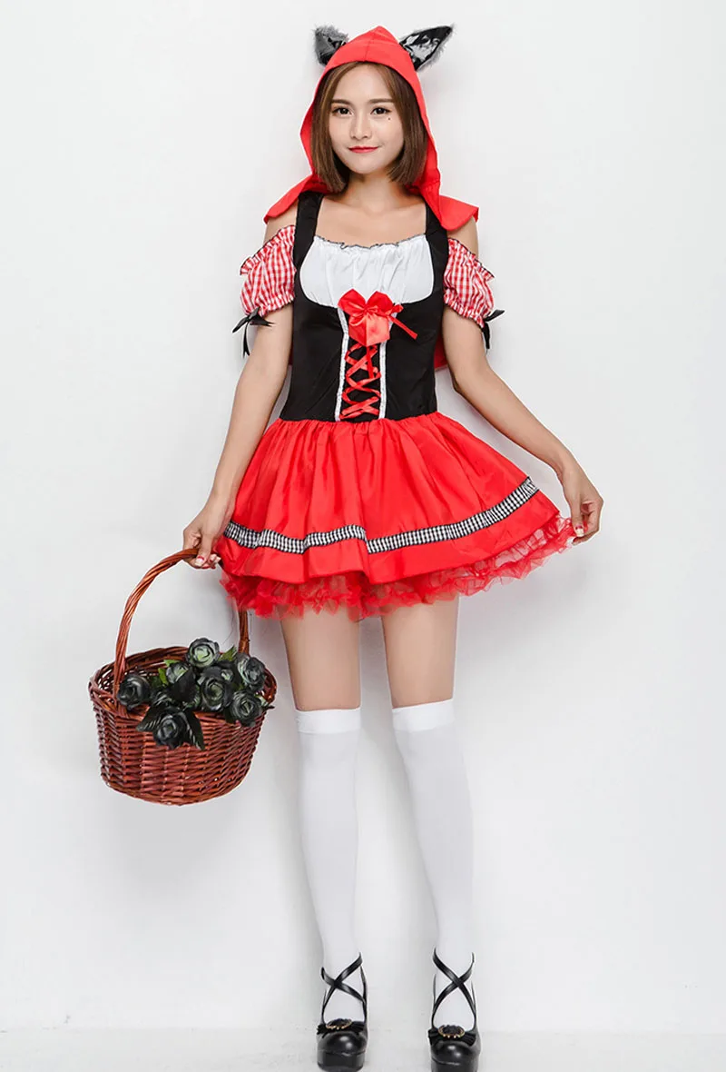 Новинка милый костюм с Героями сказок красная Кепка маскарадное платье для