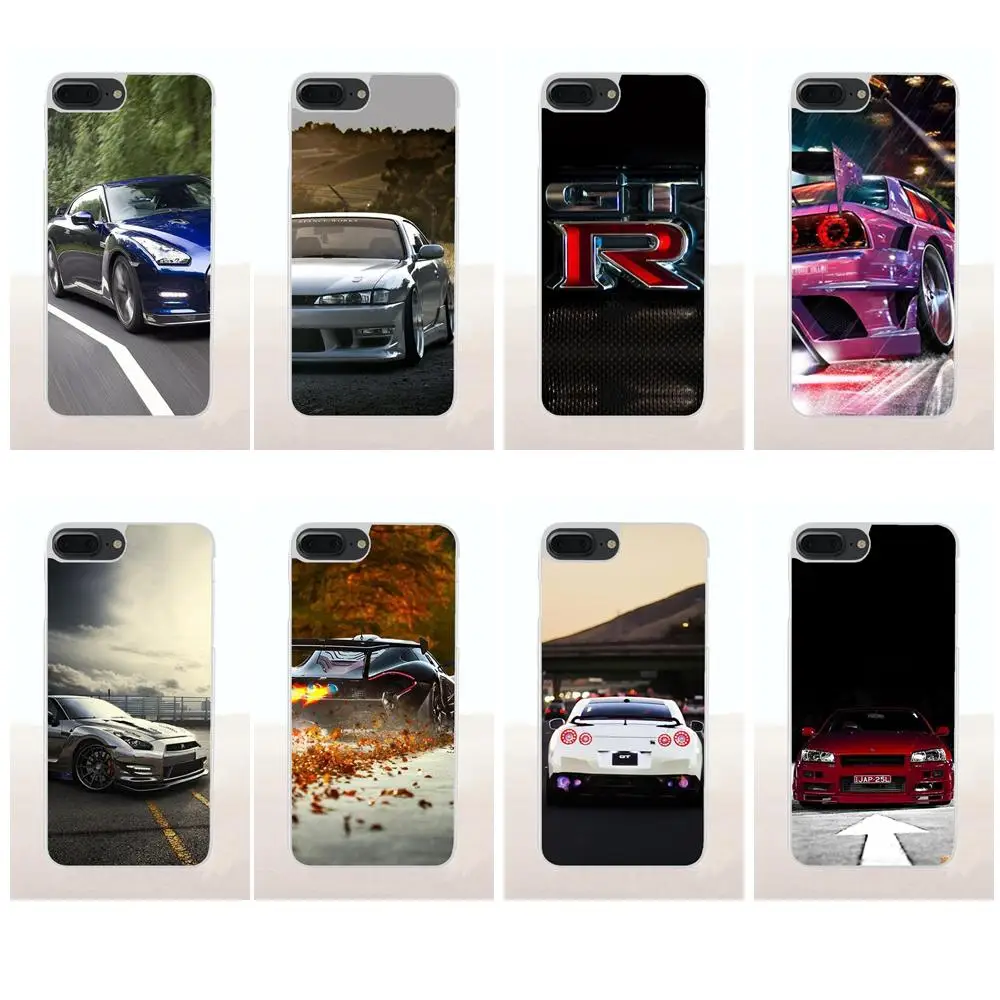 ТПУ Печатный Jdm автомобиль Gtr металлический логотип для Apple iPhone 4 4S 5 5C SE 6 6S 7 8 Plus X |