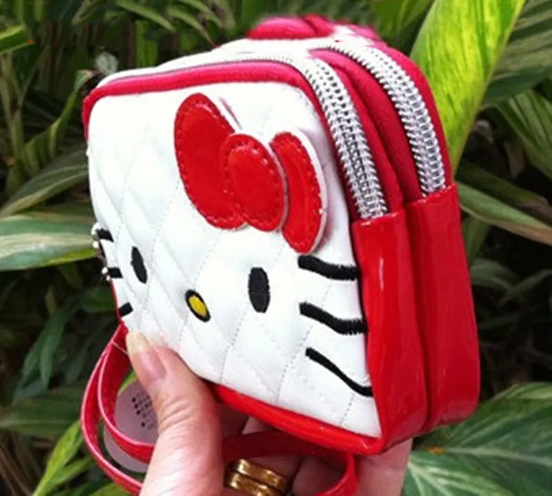 Новая женская сумочка Hello Kitty косметичка кошелек Чехол W1209
