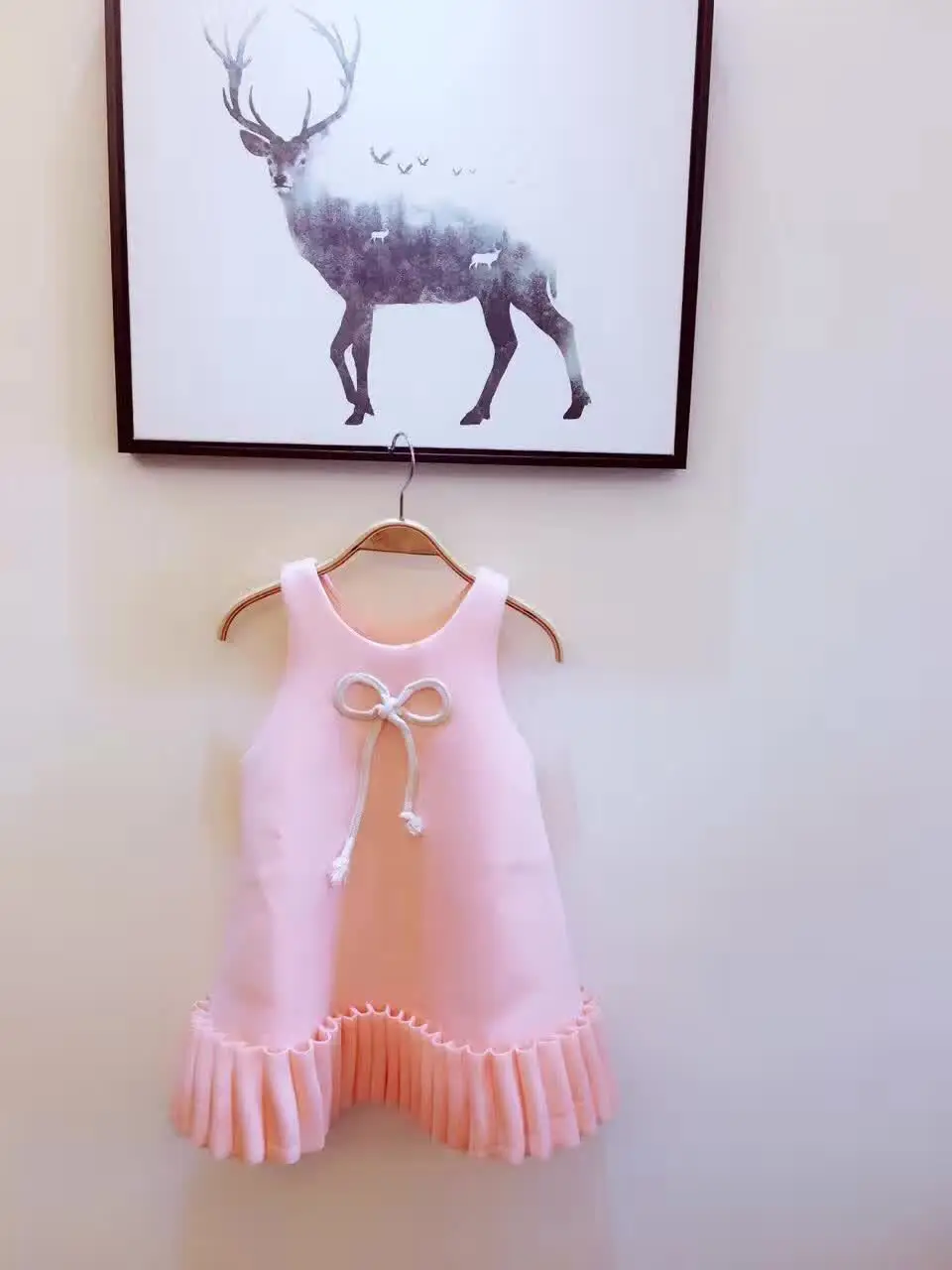 Baby Girls Dress Brand Summer Beach Style 3D Bow tie dress Party Dresses For Vintage Toddler Girl Clothing 2-8Yrs | Детская одежда и