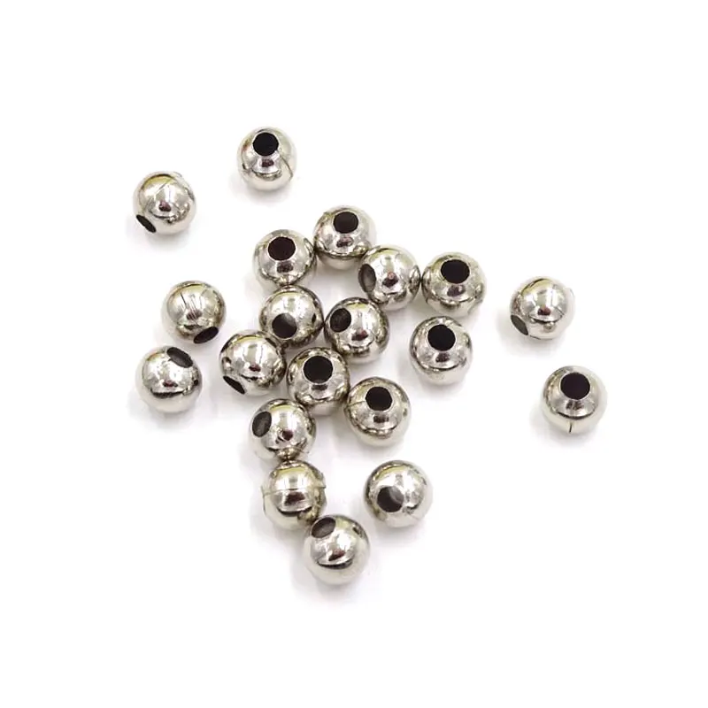 6 мм 300 шт. цветные круглые металлические бусины-разделители для изготовления