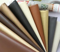 50x140cm big lychee pu leather faux embossed leather faux leather fabric for sewing artificial synthetic leather