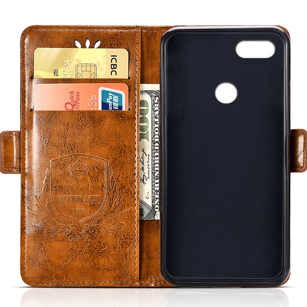 SRHE Flip Cover For Lenovo A5 Case 5.45 inch Leather Silicone With Wallet Magnet Vintage A 5 L18011 | Мобильные телефоны и