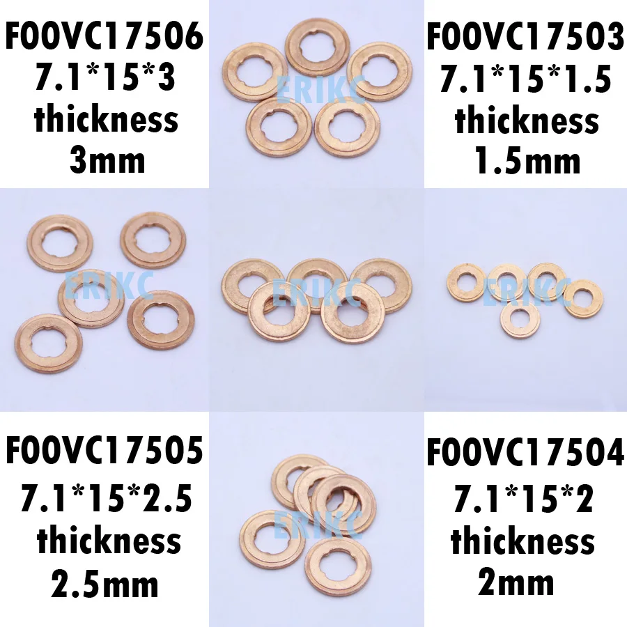 ERIKC F00VC17504 Инжекторная медная шайба с общей топливной магистралью F00v C17 504 медное