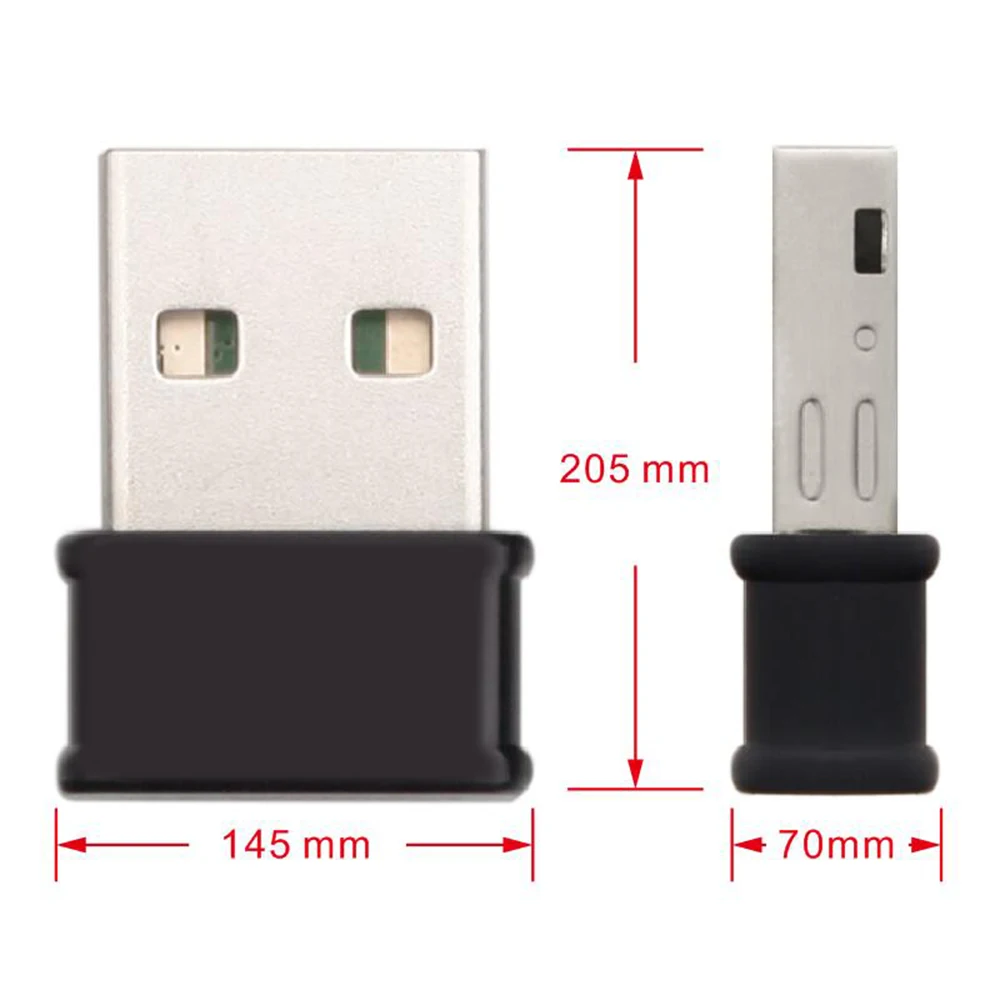 Беспроводной двухдиапазонный нано USB адаптер 2 0 300 Мбит/с Интернет Wifi ключ
