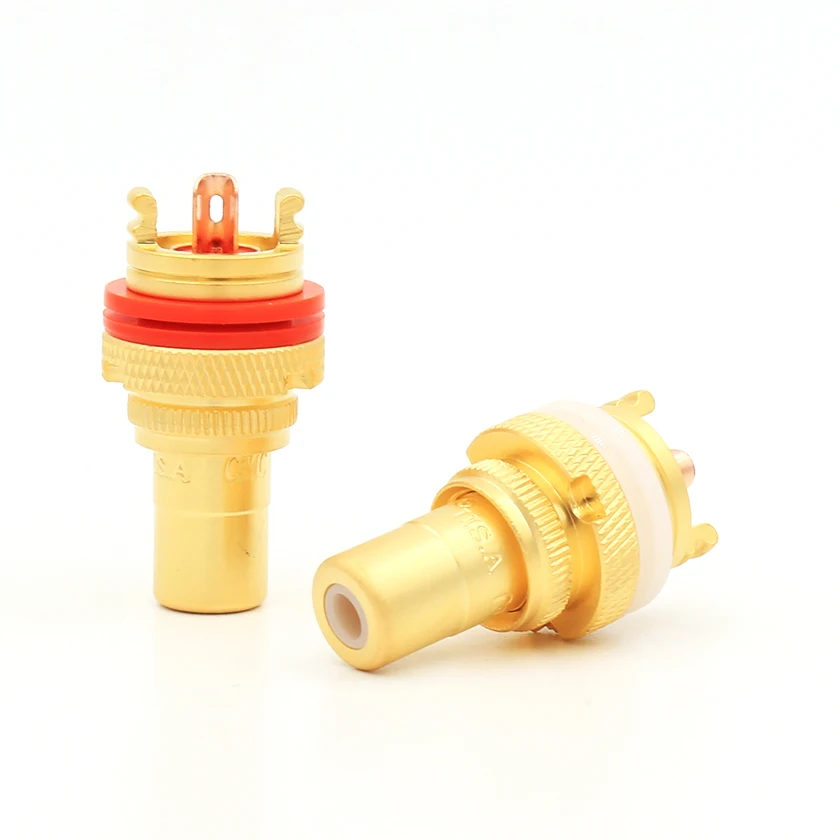 8 шт./лот высокая производительность аудио RCA золотые розетки CMC 805 2.5F rca Женская