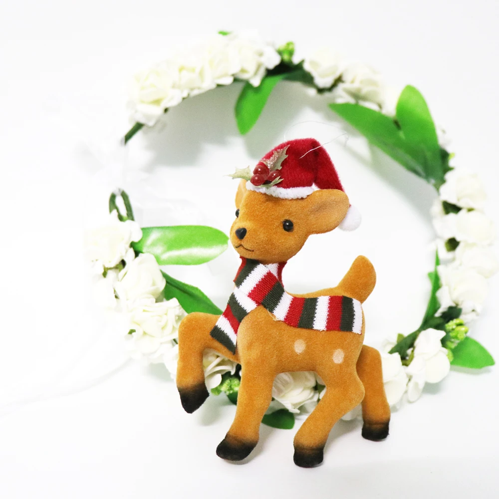 3 шт./упак. искусственная Рождественская елка украшения Подвески Олень куклы