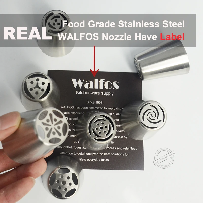 WALFOS 7 шт./компл. Нержавеющая сталь русский тюльпан Обледенение Советы украшения