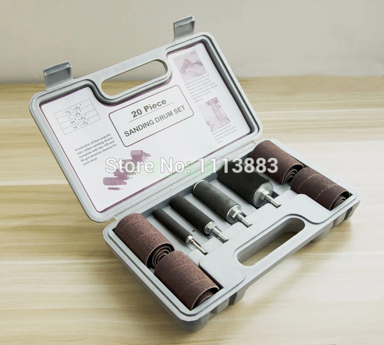 20 шт. длинный барабанный шлифовальный набор для перфоратора (1/2 &quot 3/4&quot 1 1-1/2&quot с