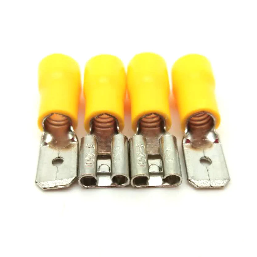 100 шт. 50 пар 6 3 мм 12 10AWG|Терминалы| |