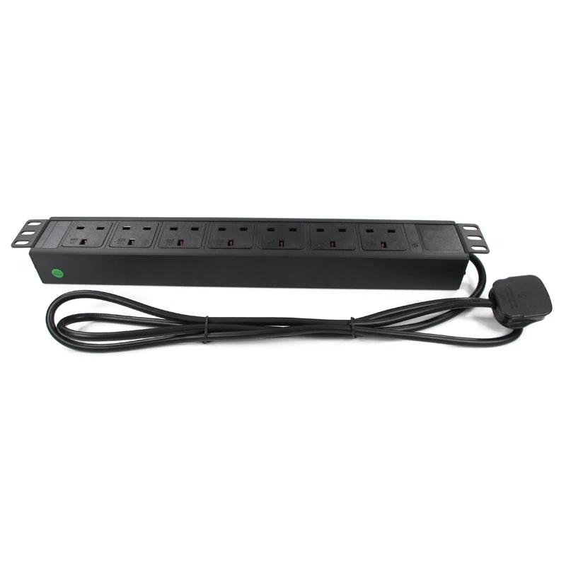 Экспорт Rack PDU специальный разъем все бронзовые 13A 7 единиц 19 дюймов 1.5U алюминиевый