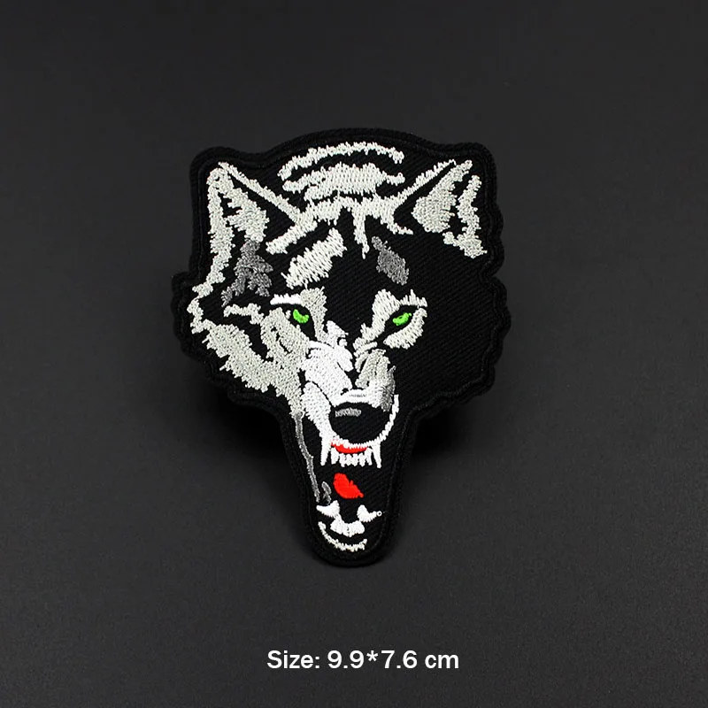 Железный тканевый бейджи Cool Wolf Размер: 9 9*7 6 см вышивка декор костюма аппликация