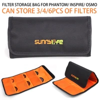 sunnylife lens filter bag mcuv cpl nd filters portable storage bag for dji phantom 34 inspire osmo x3 x5