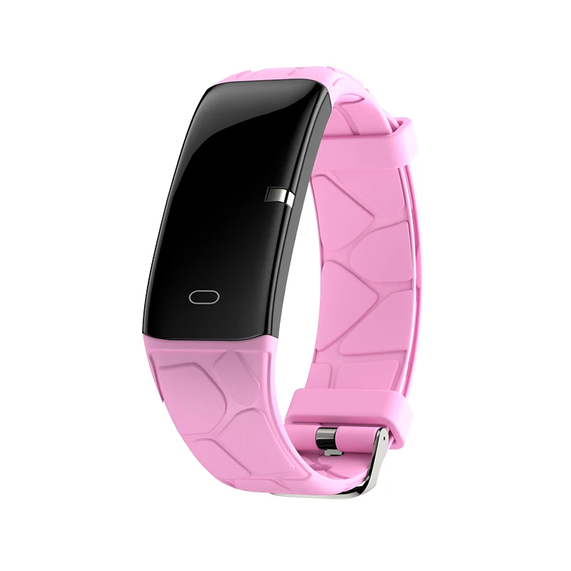 Pink Jelly Comb спортивный умный браслет для мужчин и женщин Bluetooth водонепроницаемый смарт-Браслет фитнес-трекер 0,96 дюймов цветной экран Smartband - Цвет: Pink